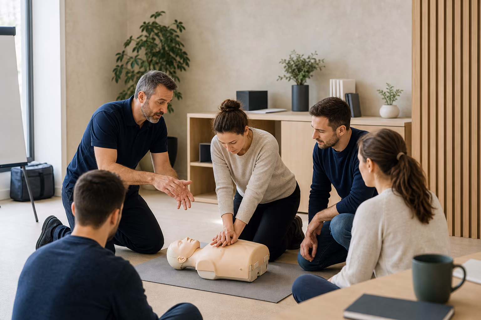 Photographie éditoriale de la formation : Sauveteur secouriste du travail (SST) : intervenir en situation d’urgence et prévenir les risques professionnels.